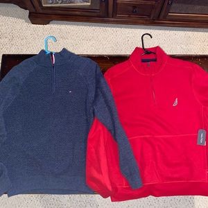 Tommy Hilfiger & Nautica Crewneck/Quaterzip Bundle